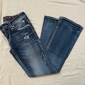 Rock Revival low rise bootcut Blue Jeans